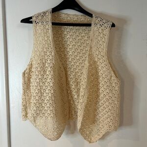 Handmade crochet vest size M